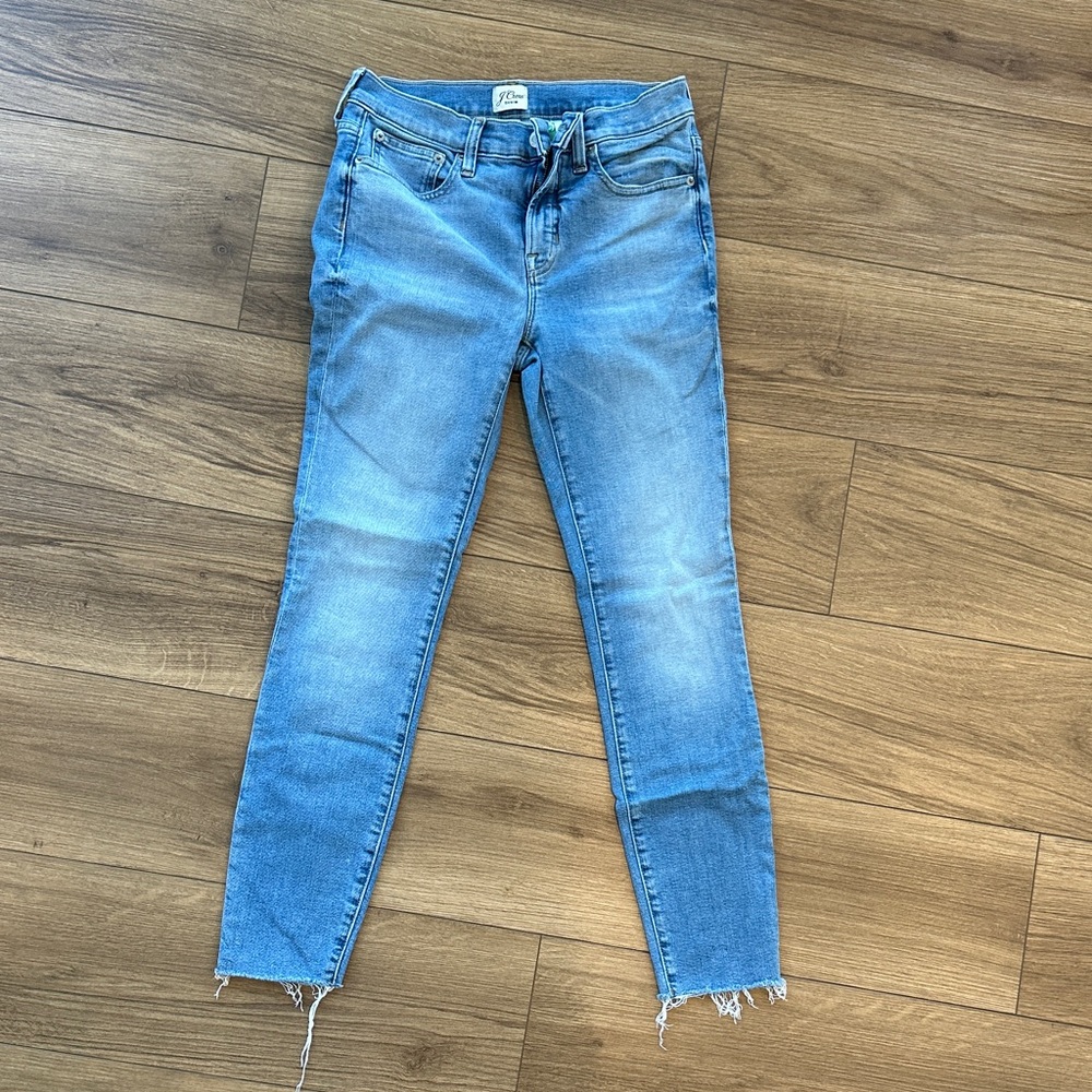 J. Crew Factory Light Blue 9” Toothpick Jean